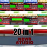 Download News Studio Desk TV Set, Sports News, Urdu News, Hindi News