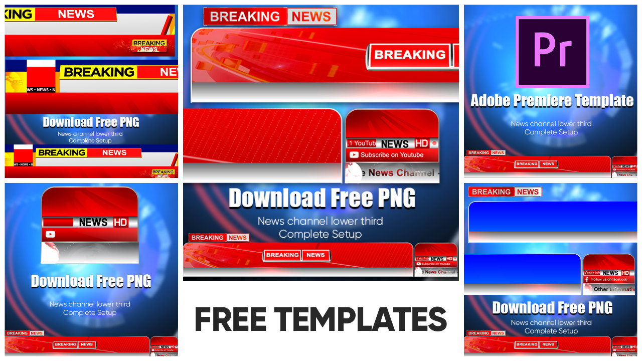 Free Breaking News Lower Third Templates BunerTV