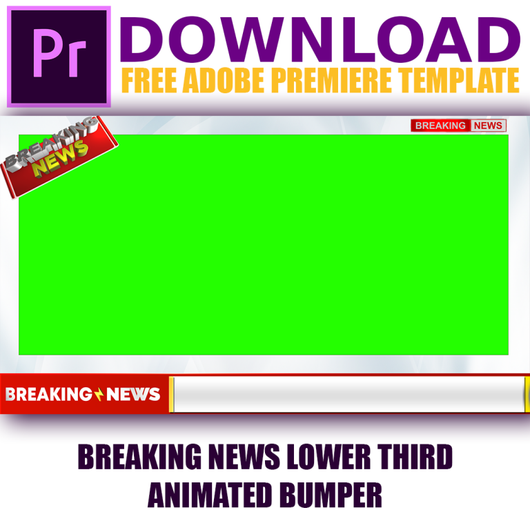 Adobe Premiere template For News Channels | Clean Design - BunerTV